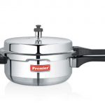 Premier Classic Induction Bottom Aluminium Pressure Pan Small, Outer Lid, silver